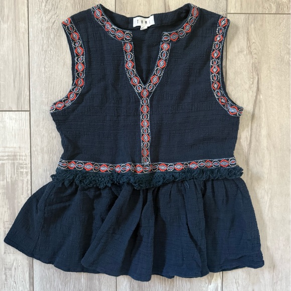 Anthropologie THML 100% cotton embroidered tank top size small - Picture 2 of 5